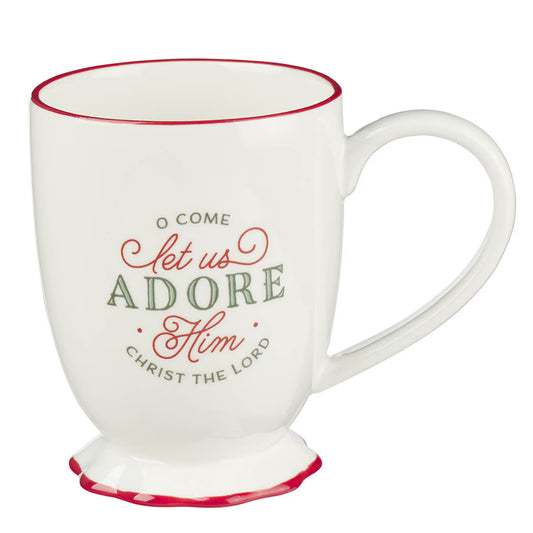 O Come Let us Adore Him Mug