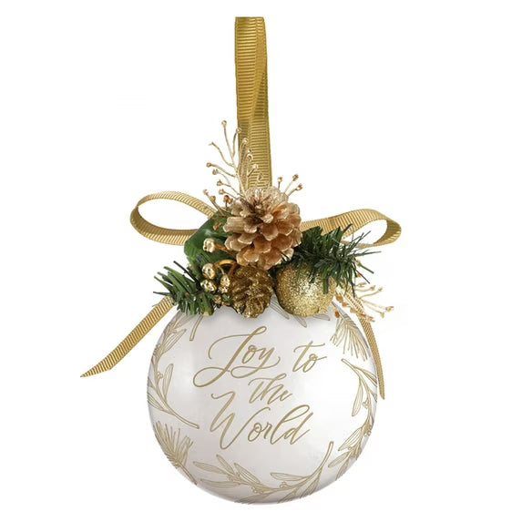 Joy to the World Round Ornament