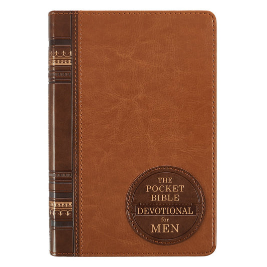 Pocket Bible Devotional for Men Faux
