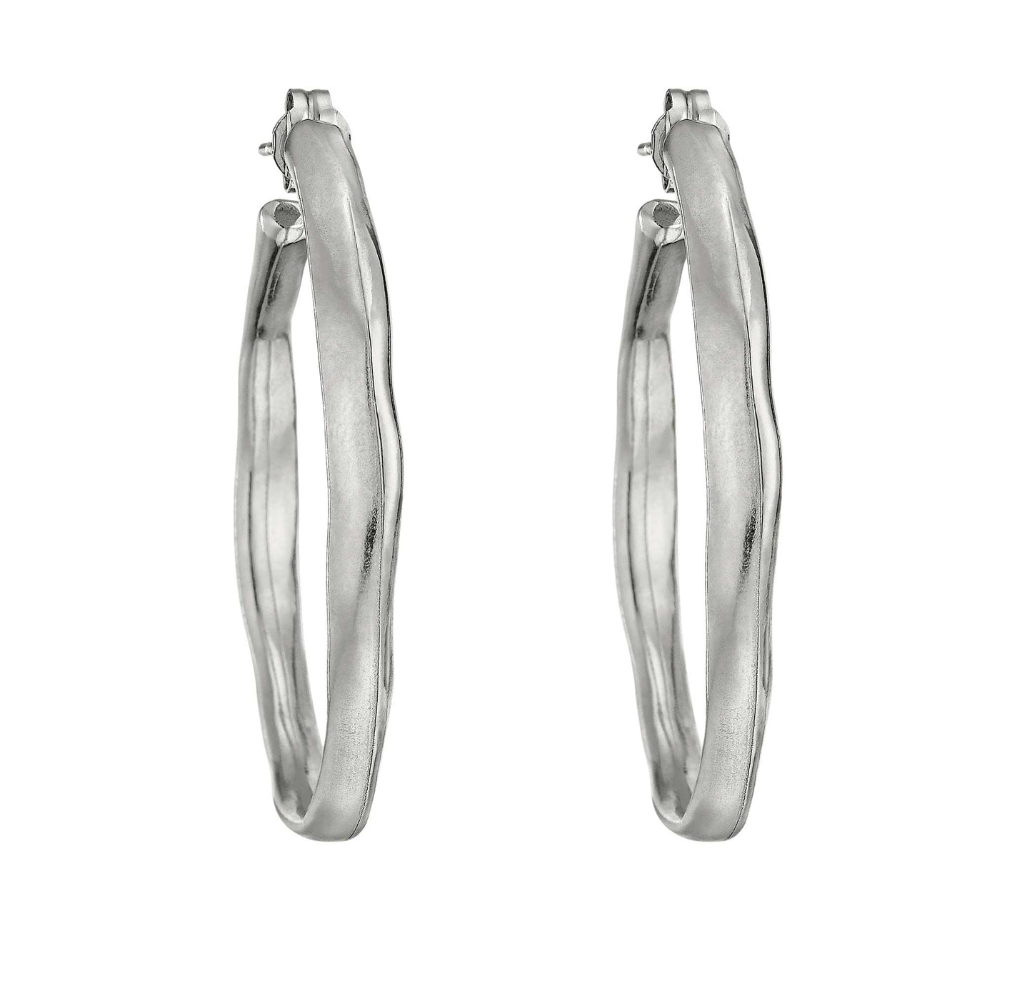 BOHEMIA Sterling Silver Plated Hoop Earrings