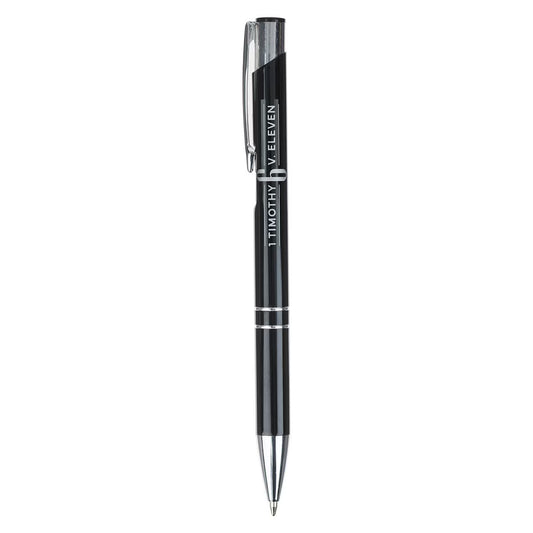 Man of God Black Gift Pen in Brown Prism Gift Box - 1 Timothy 6:11