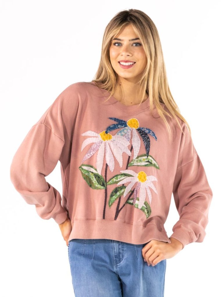 SIMPLY SOUTHERN Cozy Floral Sweatshirt