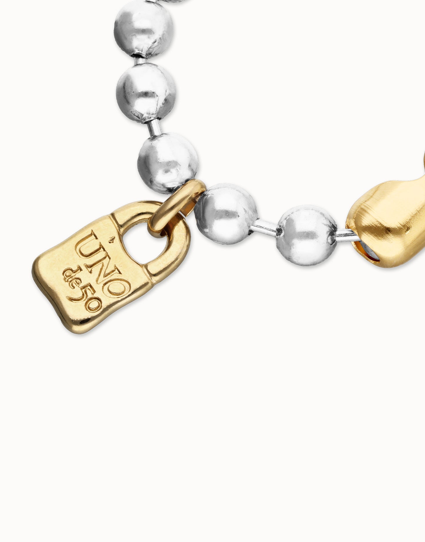 Pálpito BEAT Bead Bracelet with Padlock & Clasp