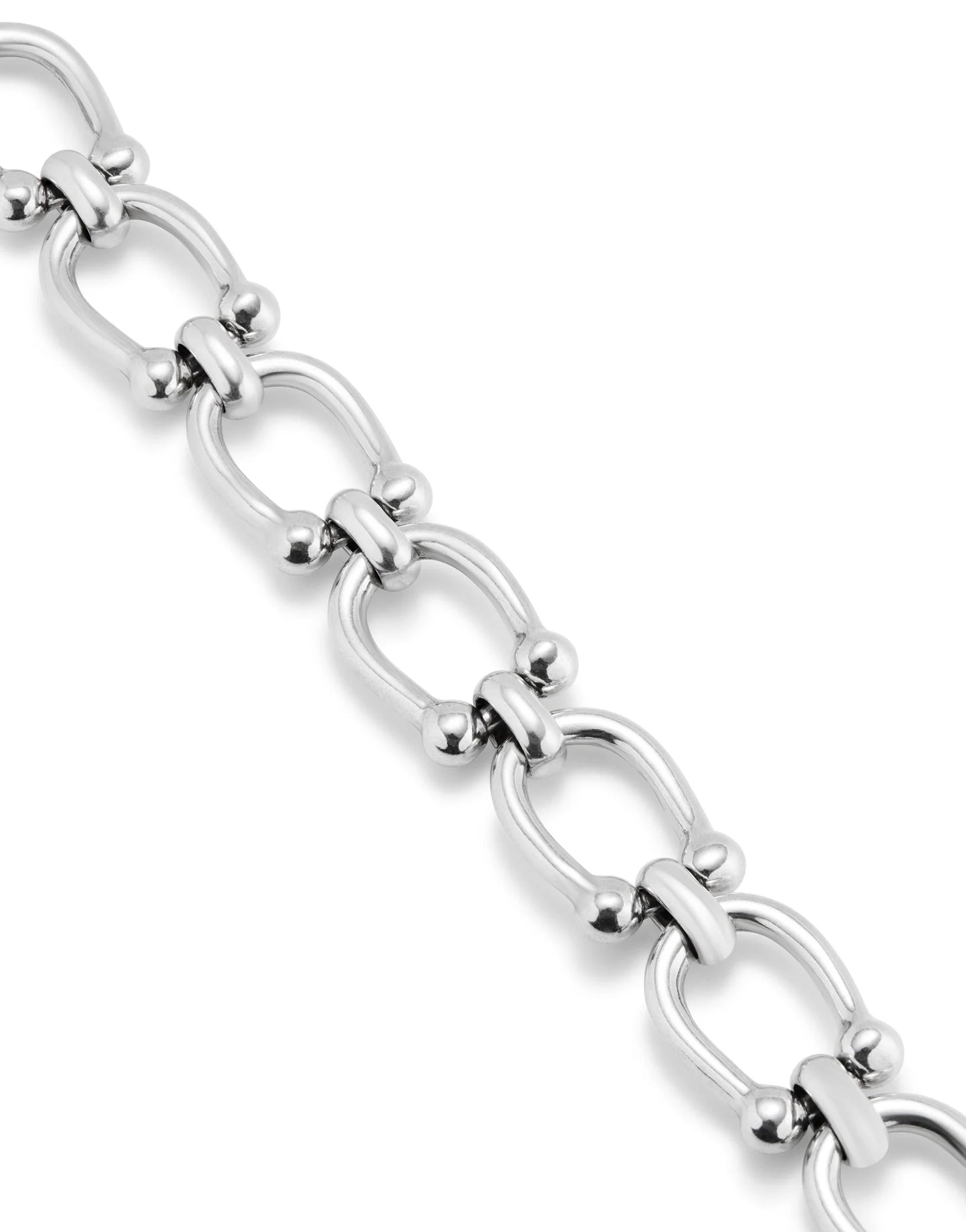 YOUTHFUL Sterling Silver-plated Medium Oval Link Chain Bracelet
