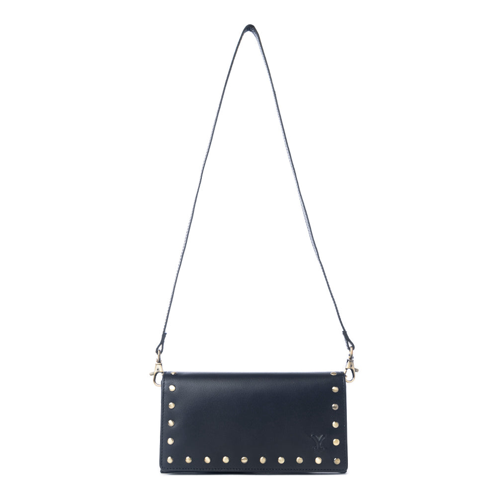 Yellowstone Caldera Leather Wallet with Rivets in