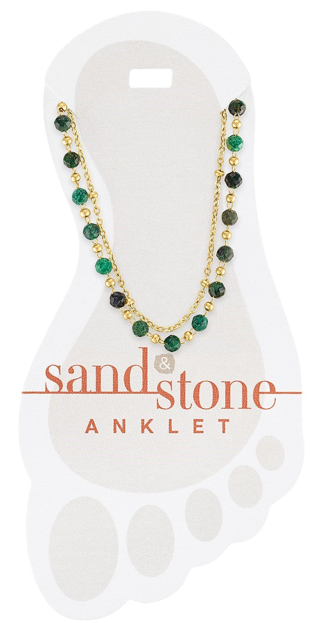 Color Sand Stone Anklets