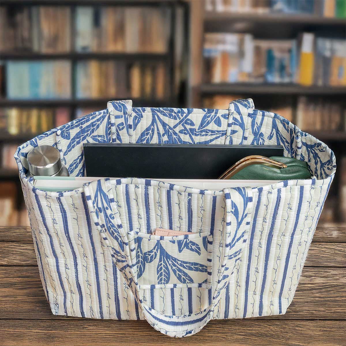 grace & truth Tote Bag - Midnight Leaves