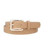 Weave Textured Strap Belt