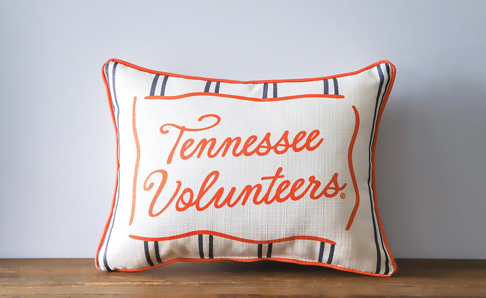 TN Volunteers Striped Pillow