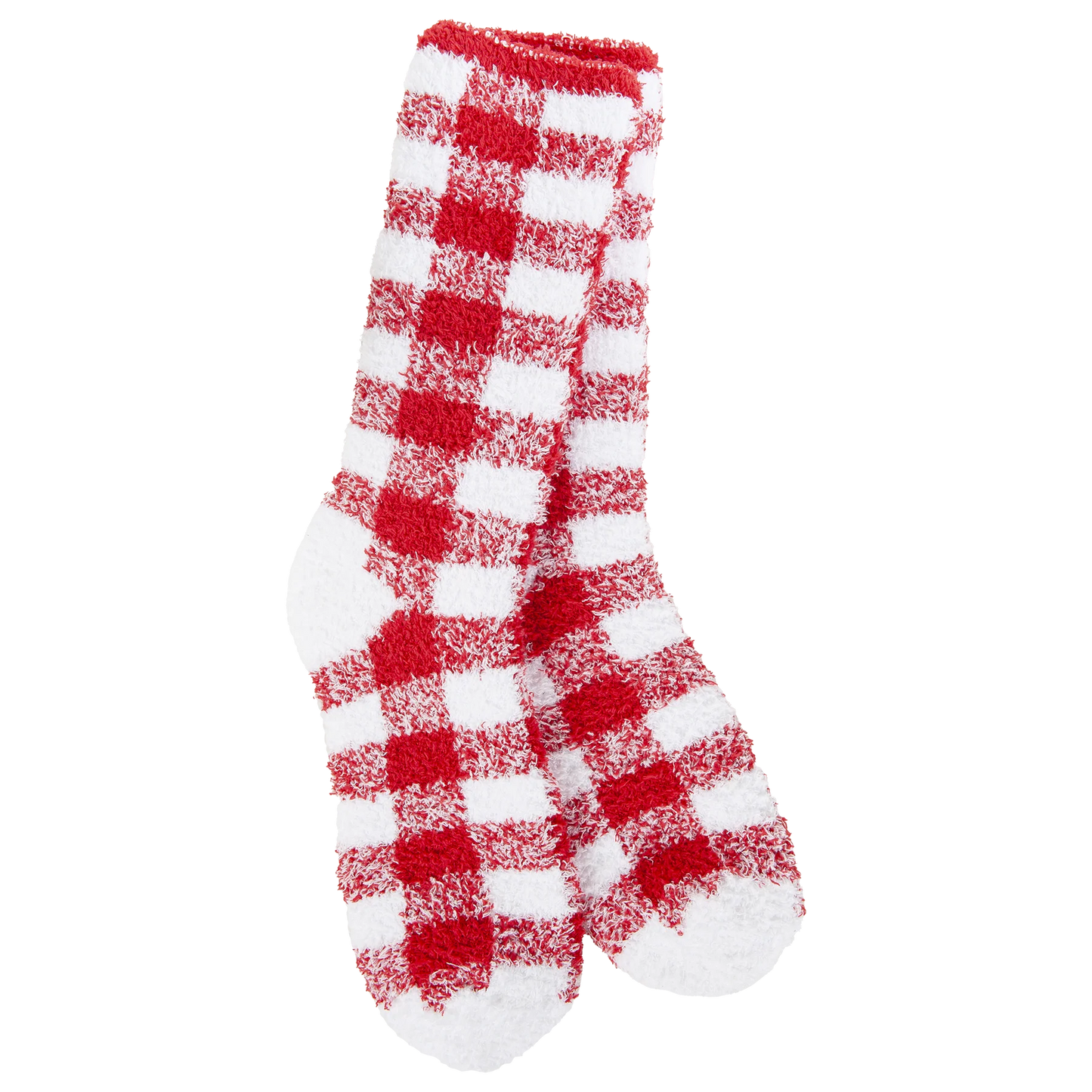 World's Softest Sock Fireside Cozy Plaid Crew