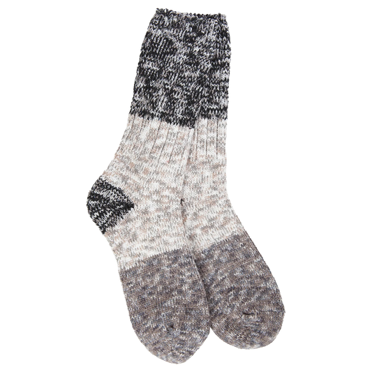 World's Softest Sock Weekend Ragg Crew Colorblock