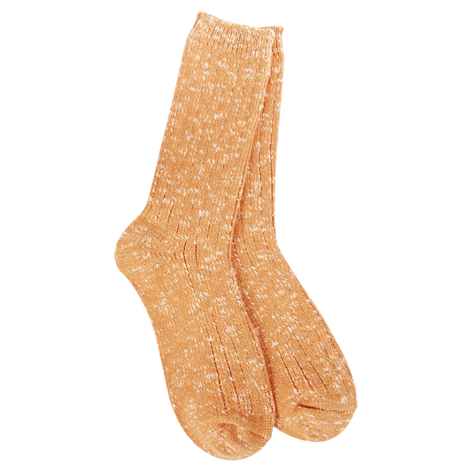 World's Softest Sock Weekend Cotton Slub Marled Crew
