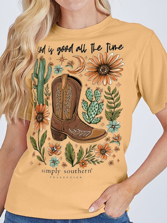Simply Southern God is Good all the Time Short Sleeve Tee