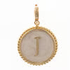 Pearl and Gold Madison Initial Charms