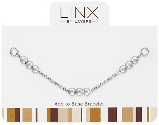Silver Patterened Ball Trio LINX Add-On