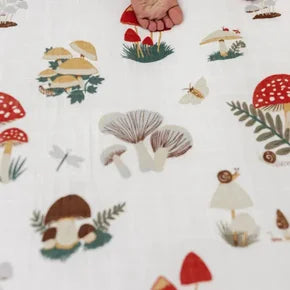 Comfy Cozy Crib Sheet Mushroom
