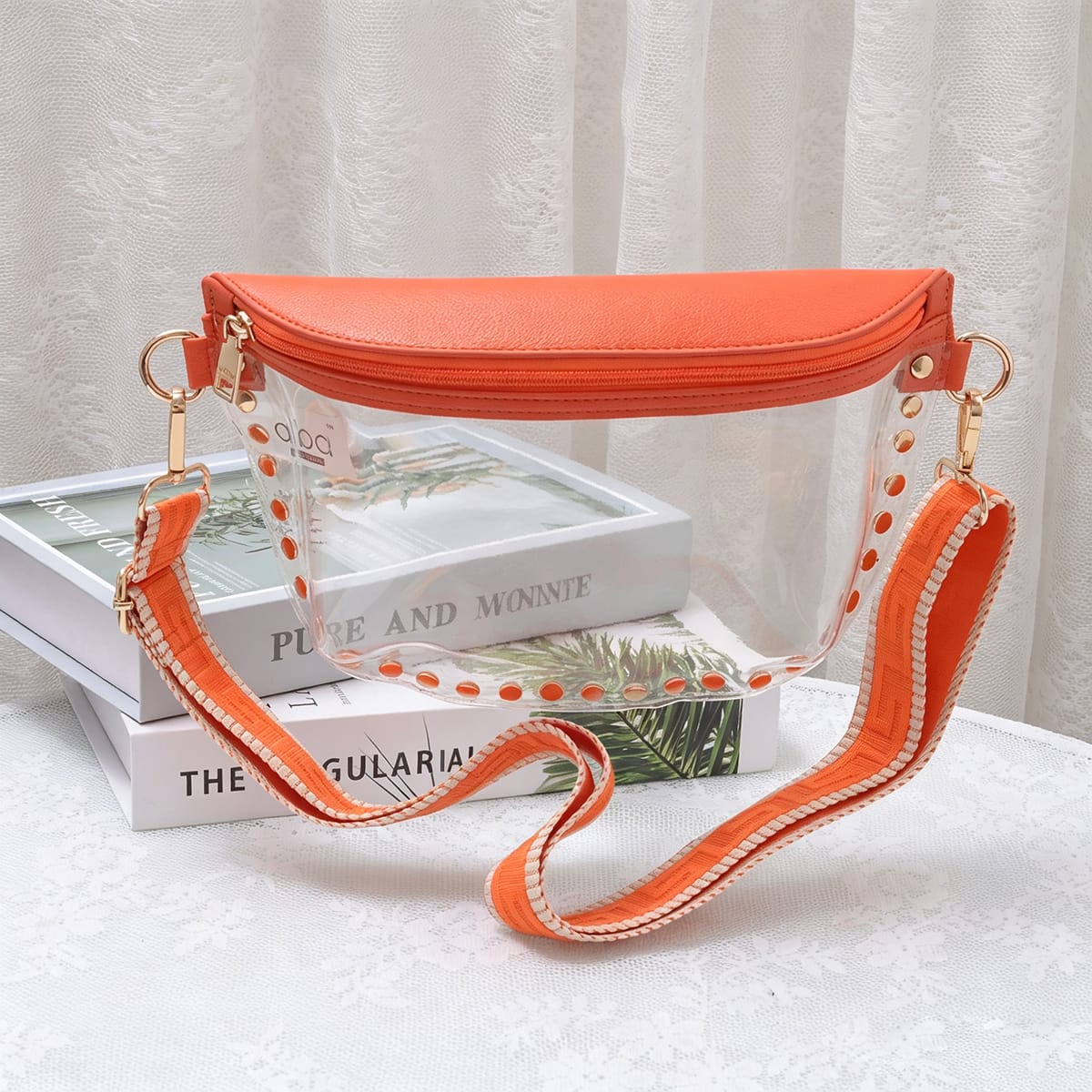 Clear Gameday Studded Crossbody Bag