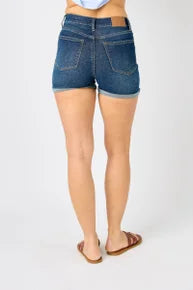Tummy Control Cool Denim Shorts
