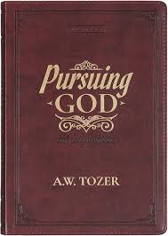 Pursuing God Saddle Tan Faux Leather Devotional Large Print Edition