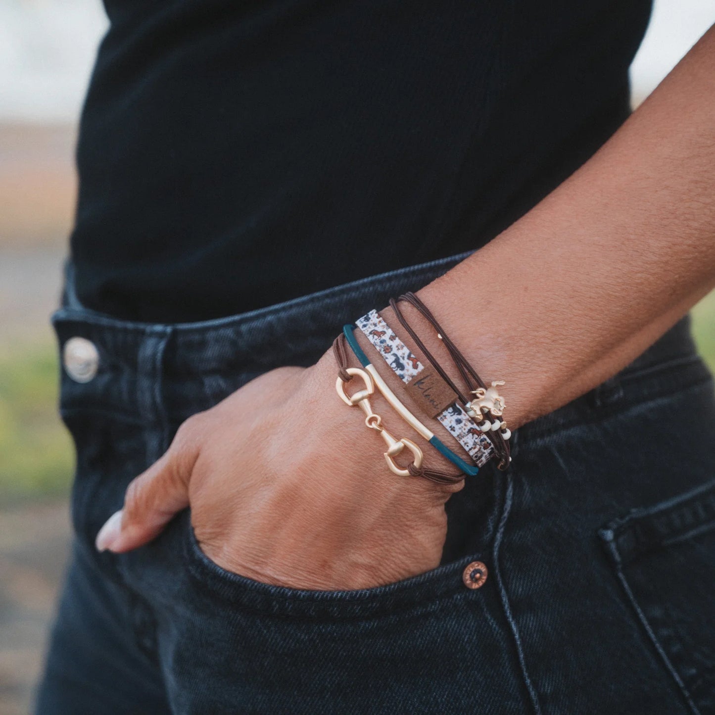 Gallop Hair Tie Bracelet (L)