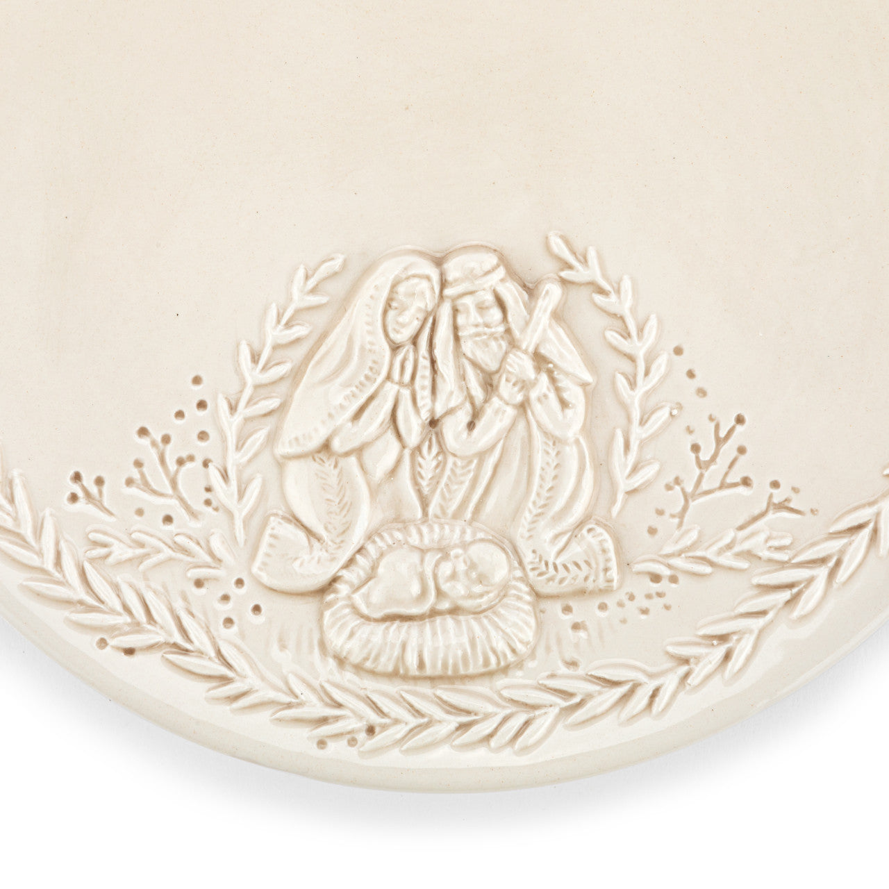 Christmas Journey Ceramic Nativity Appetizer Plates Set of 4