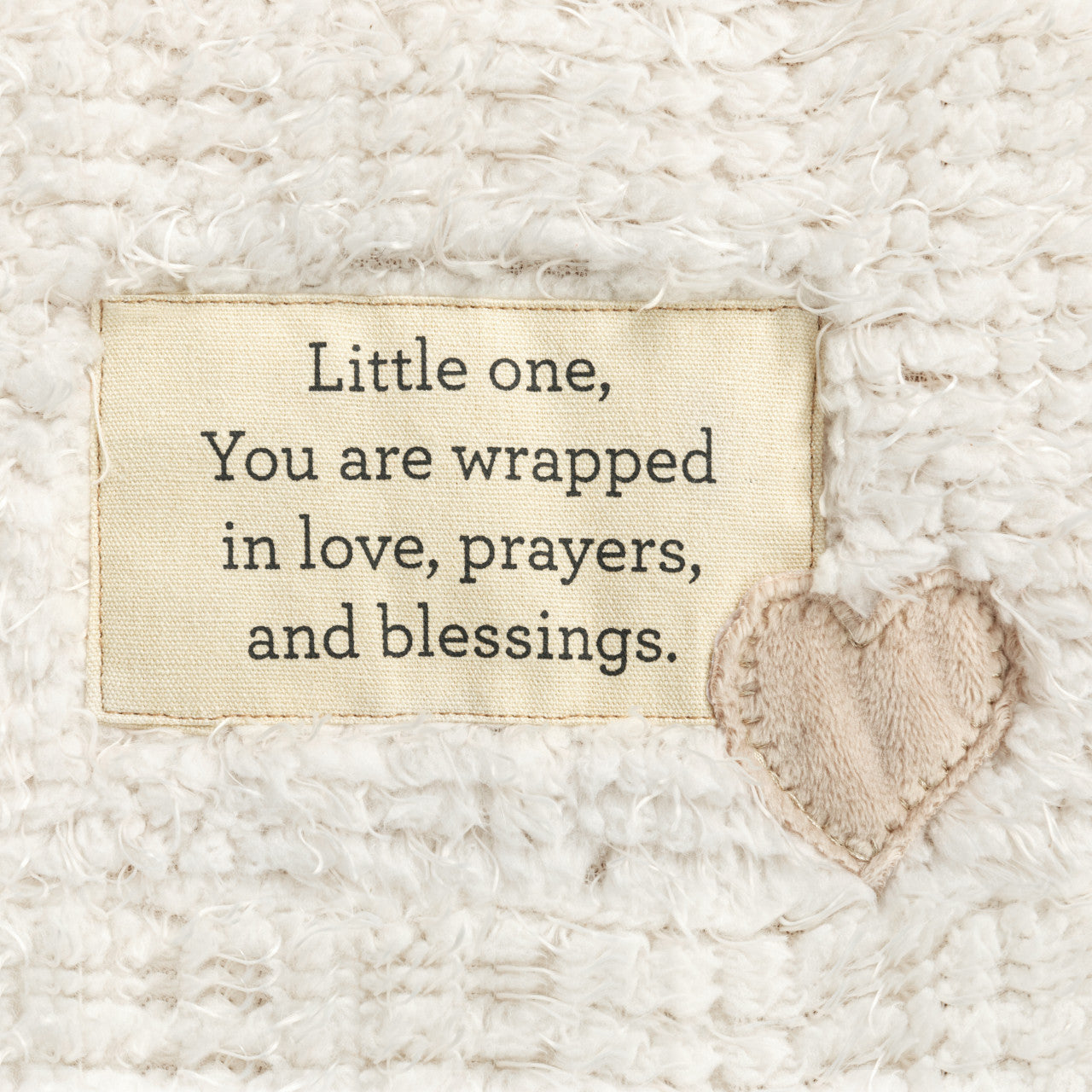 Wrapped in Prayer Little One Blessings Neutral Blanket