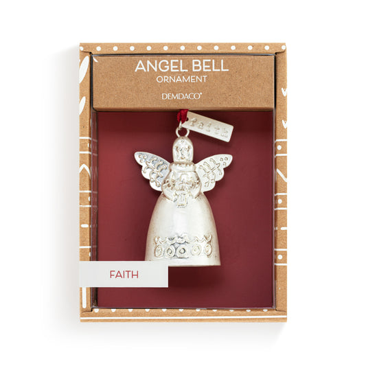 Mini Bell Angel Ornament - FAITH
