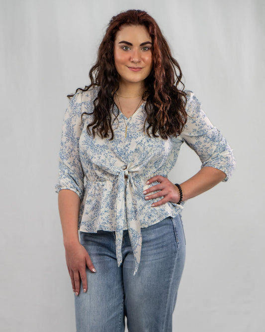 Summertime Muse Floral Blouse